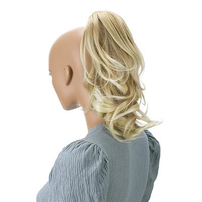 Hairpiece Ponytail Extensions Voluminous Wavy Blond Mix H136