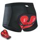 Men's Cycling Padded Shorts Cycling Underwear Cycling Shorts MTB Biking Shorts 3D Breathable Moisture Wicking Quick Dry Shockproof bike wear Cycling MTB Shorts Bike Shorts Black Red Clothing Apparel