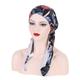 Women Printed Pre-tie Headscarf Elastic Muslim Female Turban Soft Hat Hair Loss Cover Head Wrap Headwear Stretch Bandana