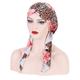 Women Printed Pre-tie Headscarf Elastic Muslim Female Turban Soft Hat Hair Loss Cover Head Wrap Headwear Stretch Bandana