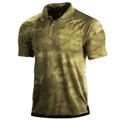 Men's Polo Shirt Golf Shirt Camouflage Camo / Camouflage Turndown Army Green Navy Blue Green Khaki Gray 3D Print Outdoor Casual Short Sleeve Print Button-Down Clothing Apparel Fashion Casual