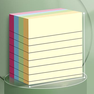 Plain Color Sticky Notes 200Sheets Note Office Note Paper Horizontal Line Note Sticker Large And Medium Size Note Can Be Written And Pasted N Times, Back to School Gift