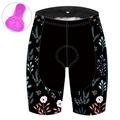 Women's Bike Shorts Cycling Padded Shorts Padded Shorts / Chamois Race Fit Mountain Bike MTB Road Bike Cycling Sports Graphic Floral Botanical 3D Pad Breathable Ultraviolet Resistant