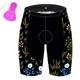 Women's Bike Shorts Cycling Padded Shorts Padded Shorts / Chamois Race Fit Mountain Bike MTB Road Bike Cycling Sports Graphic Floral Botanical 3D Pad Breathable Ultraviolet Resistant