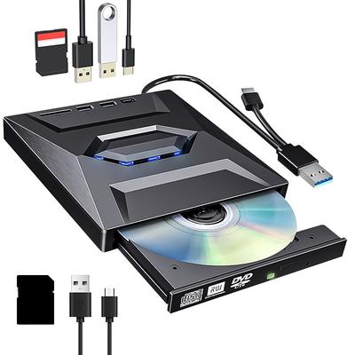 7 In 1 Portable USB 3.0 Ultra-thin External DVD Recorder Drive Reader Player Optical Drive For Laptop Desktop Accessories