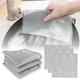 3pcs Steel Wire Dishwashing Cloth Kitchen Cleaning Cloth Non-stick Oil Dish Clean Towel Washing Rags Household Cleaning Cloths