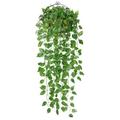 2PCS Simulated Plant Rattan Green Plant Leaf Chlorophytum Comosum Decoration Wall Hanging of Green Apple