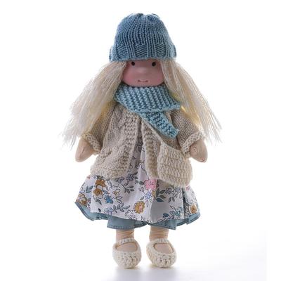 Cotton Body Waldorf Doll Doll Artist Handmade Mini Dress Up Doll Diy for Christmas Gifts