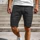 Men's Chino Shorts Bermuda shorts Work Shorts Golf Shorts Pocket Graphic Plaid Print Comfort Lightweight Above Knee Casual Daily Streetwear Casual Gray Micro-elastic