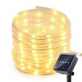 Solar Strip Lights Outdoor 7M 12M 22m LED Outdoor Solar Lamps 50 100 Leds 200 Leds Rope Tube String Lights Fairy Holiday Christmas Party Solar Garden Waterproof Lights