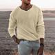 Men's Sweater Pullover Sweater Jumper Ribbed Knit Cropped Knitted V Neck Clothing Apparel Spring Fall Camel Gray / GRAY S M L