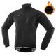 Arsuxeo Men's Cycling Jacket Fleece Jacket Winter Thermal Warm Windproof Fleece Lining Breathable Bike Jacket Windbreaker Mountain Bike MTB Road Bike Cycling City Bike Cycling Black Green Orange Bike