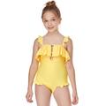 Toddler Swimsuit Kids Baby Girls Summer One-Piece Bow Print One-Piece Swimsuit