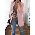 Women's Blazer Open Front Business Office Blazer Outfit with Pocket Casual Clean Fit Formal Spring