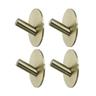 4 Pcs Towel Hooks Self-Adhesive Hooks Waterproof Towel Holder Bathrobe Hooks Wall Hooks No Drilling Stainless Steel Wall Hooks for Bathroom Kitchen Office Cupboard