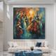 Large Hand Painted Wall Art Jazz Music Band painting Abstract Oil Painting on Canvas Modern Contemporary Art Home Decoration ready to hang or canvas