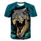 Kids Toddler Boys' T shirt Tee Short Sleeve Dinosaur Fantastic Beasts Graphic 3D Animal Crewneck Print White Blue Yellow Children Tops Active Cool 2-12 Years