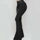 Women's Jeans Bootcut Flared Pants Denim Plain Side Pockets Wide Leg Full Length Micro-elastic Fashion Casual Daily Weekend Black Blue S M