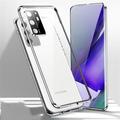 Phone Case For Samsung Galaxy S24 S23 S22 S21 Plus Ultra Note 20 Ultra Magnetic Adsorption Bumper Frame Magnetic Full Body Protective Solid Colored Tempered Glass Metal