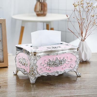 Tissue Box Holder, Vintage Toilet Paper Holder, Elegant Acrylic Facial Tissue Napkin Dispenser Holder For Bedroom, Coffee Table, Bathroom, Home, Restaurant, Wedding