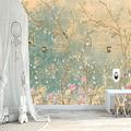 Landscape Wallpaper Mural Birds And Trees Wall Covering Sticker Peel and Stick Removable PVC/Vinyl Material Self Adhesive/Adhesive Required Wall Decor for Living Room Kitchen Bathroom