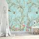 Landscape Wallpaper Mural Birds And Trees Wall Covering Sticker Peel and Stick Removable PVC/Vinyl Material Self Adhesive/Adhesive Required Wall Decor for Living Room Kitchen Bathroom
