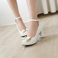 Girls' Heels Daily Dress Shoes Cosplay Heel PU Breathability Non-slipping Height-increasing Big Kids(7years ) Little Kids(4-7ys) School Wedding Party Walking Shoes Dancing Bowknot Buckle Crystal