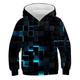 Kids Boys' Hoodie Sweatshirt Long Sleeve Graphic 3D Print Blue Purple Rainbow Children Tops Active New Year