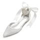 Women's Wedding Shoes Dress Shoes Plus Size White Shoes Wedding Party Solid Colored Wedding Flats Bridal Shoes Bridesmaid Shoes Summer Rhinestone Crystal Imitation Pearl Flat Heel Pointed Toe Elegant