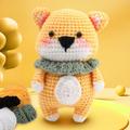 Crochet Kit for Beginners, Crocheting Animals Kits w Step-by-Step Video Tutorials, Knitting Starter Pack for Adults and Kids Corgi Doll Ornament Crochet Material Bag Crochet Le Handmade DIY NeedleKnitting yarn