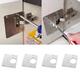 2/6PCS Hinge Repair Plate Rust Resistant Stainless Steel Furniture Cupboard Repair Mount Tool Cabinet Door Hinge Repair Installer