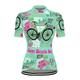 21Grams Women's Short Sleeve Cycling Jersey With 3 Rear Pockets Summer Bicycle Riding Bike Top Breathable Quick Dry Moisture Spandex Polyester Dark Pink Light Green Blushing Pink Mountain Bike MTB