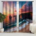 2 Panels Curtain Drapes Blackout Curtain For Living Room Bedroom Kitchen Window Treatments Thermal Insulated Room Darkening