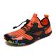 Men's Hiking Shoes Water Shoes Shock Absorption Breathable Quick Dry Wearproof Fishing Climbing Round Toe Rubber Net Spring, Fall, Winter, Summer Black Orange Green