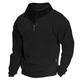 Men's Sweatshirt Quarter Zip Sweatshirt Black White Army Green Navy Blue Dark Gray Half Zip Plain Sports Outdoor Daily Holiday Streetwear Basic Casual Spring Fall Clothing Apparel Hoodies