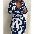 Women's Hoodie Dress Casual Dress Sheath Dress Midi Dress White Pink Blue Long Sleeve Graphic Pocket Fall Winter Autumn Deep V Fashion Fall Dress 2023 S M L XL 2XL 3XL