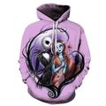 The Nightmare Before Christmas Sally Ugly Christmas Sweater / Sweatshirt Anime Cartoon Anime 3D Harajuku Graphic Hoodie For Couple's Men's Women's Adults' 3D Print