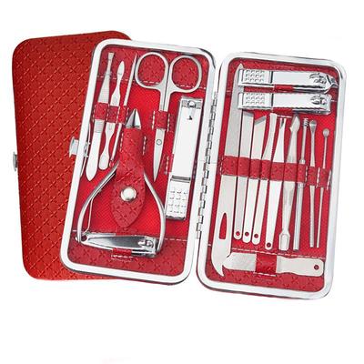 19 Pcs Nail Clipper Kit Manicure Set Stainless Steel Professional Pedicure Kit For Nail Care Tools