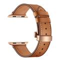 Genuine Leather Strap Band for smart watch Ultra/Ultra2 49mm 9 8 7 45mm 41mm 44mm 40mm 42mm 38mm men women metal butterfly buckle watchband bracelet belt for watch series