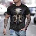 Men's Shirt T shirt Tee Tee Retro Shirts Skull Graphic Prints Round Neck Clothing Apparel 3D Print Street Daily Short Sleeve Print Vintage Designer Retro Casual