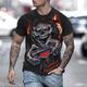 Men's Shirt T shirt Tee Tee Retro Shirts Skull Graphic Prints Round Neck Clothing Apparel 3D Print Street Daily Short Sleeve Print Vintage Designer Retro Casual