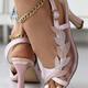 Women's Sandals Block Heel Sandals Velvet Boots Heel Sandals Wedding Daily Solid Color Summer Rhinestone High Heel Open Toe Elegant Casual PU Ankle Strap White Pink