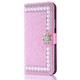 Phone Case For iPhone 15 Pro Max Plus iPhone 14 Pro Max Plus 13 12 11 Mini X XR XS 8 7 Wallet Case with Stand Flip Magnetic Flip Solid Colored Hard Rhinestone PU Leather