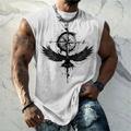 Men's Vest Top Sleeveless T Shirt for Men Graphic Animal Crew Neck Clothing Apparel 3D Print Daily Sports Sleeveless Print Fashion Designer Muscle