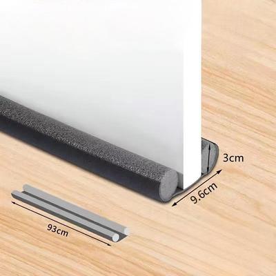 1pc Door Draft Stopper 36.6 Inch Under Door Draft Noise Blocker Black Gap Stoppers Entry Door Draft Guard For Bottom Of Doors Adjustable Twin Door Draft