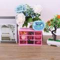 1pc Mini Plastic Parts Storage Drawer 9 Drawers Storage Organizer Small Desktop Drawer Cabinet For Makeup Office Craft Supplies Desk Storage Organization