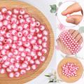 100pcs Jewellery Making 8mm Imitation Beads Acrylic Round Bead Spacer Loose Beads DIY Jewellery Making Necklace Bracelet Earrings Accessories for DIY Bracelets Jewellery