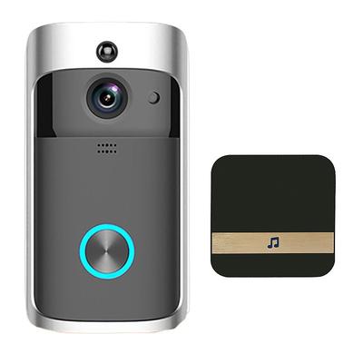 Video Doorbell Camera Wireless Battery Powered WiFi Video Doorbell Camera Motion Detector 2-Way Talk HD Video Night Vision Cloud Storage Battery Powered 2.4G WiFi Smart Home Security Doorbell C