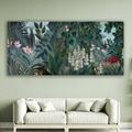 Reproduction Famous Henri Rousseau Hand painted The Equatorial Jungle Green Forest Landscape Handmade Oil Painting Wall Art on Canvas Modern Rolled Canvas (No Frame)