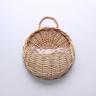 wall hanging flower basket decoration woven basket straw basket wicker flower pot rattan basket plant rattan wall hanging flower basket wholesale